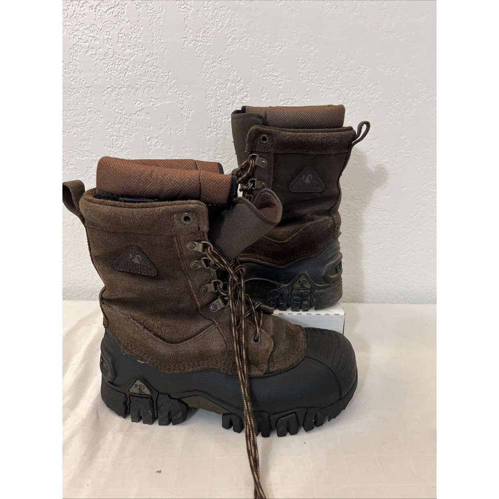 Rocky Mens 10" Jasper Trac 200G Insulated Waterproof Boots Black Brown Size 7M‎